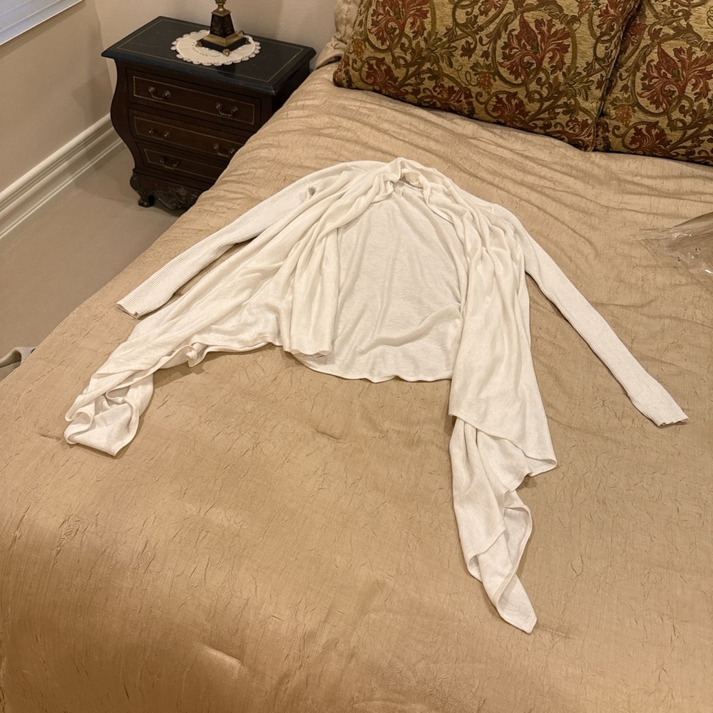 Lululemon Cozy White Drape Cardigan